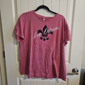 New Orleans Pink Short Sleeve Tee